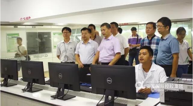 福建省经信委陈建业副主任一行莅临安发参观调