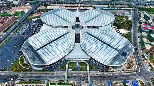 上海国家会展中心俯瞰图